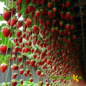 Клубника ампельная Анастасия купить по цене от 370р. в интернет-магазине «Посадика» с доставкой почтой в в Валдайе и по всей России – [изображение №1].