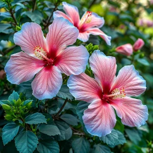 Гибискус садовый Тропикал Сан купить по цене от 293р. в интернет-магазине «Посадика» с доставкой почтой в в Валдайе и по всей России – [изображение №1].